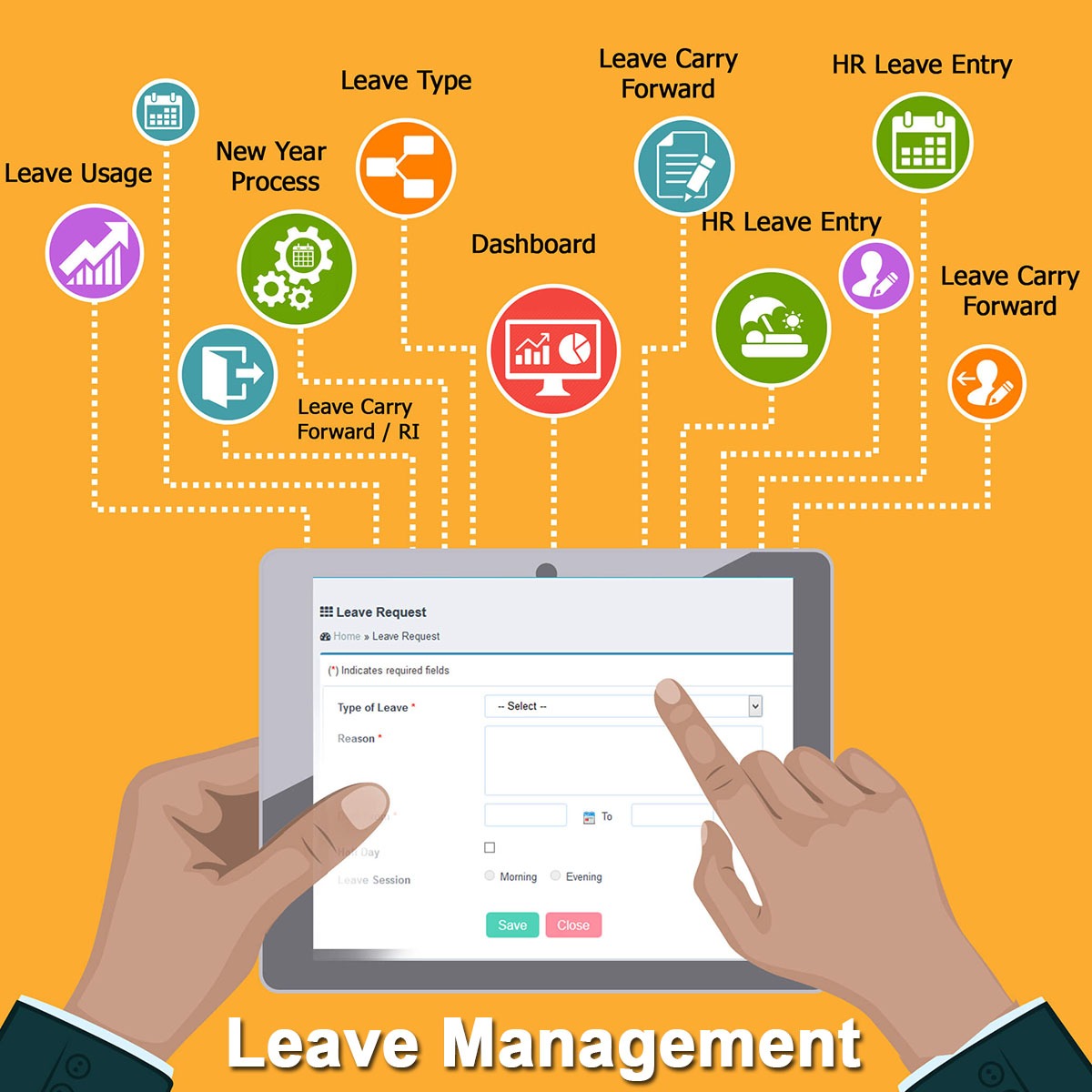 literature review on online leave management system